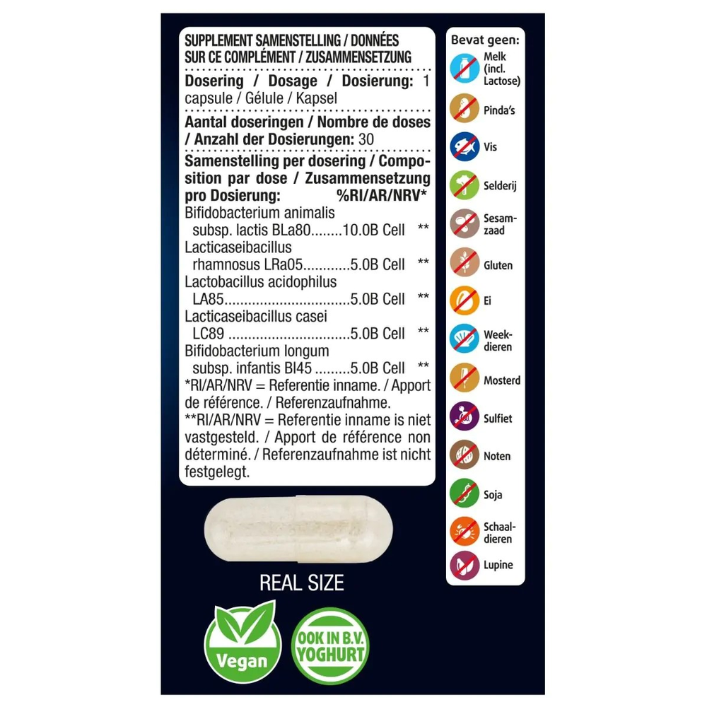 Lucovitaal Puur post biotica 30 capsules