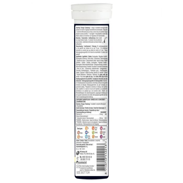 Lucovitaal Calcium + D3 citroen 20 bruistabletten