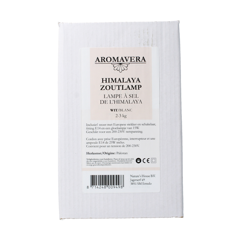 Aroma Vera Himalaya zoutlamp wit 2-3kg