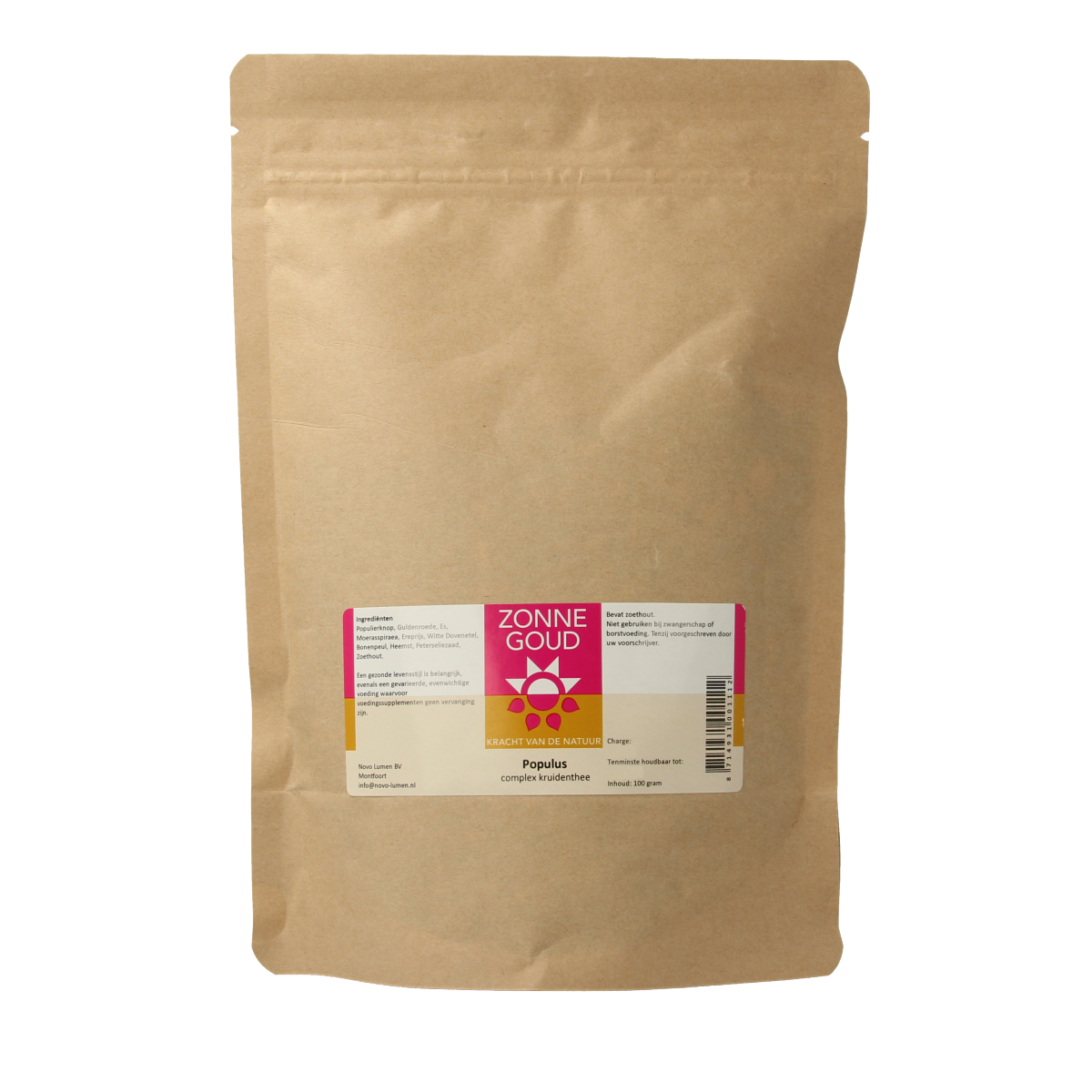 Zonnegoud Populus complex thee 100 gram