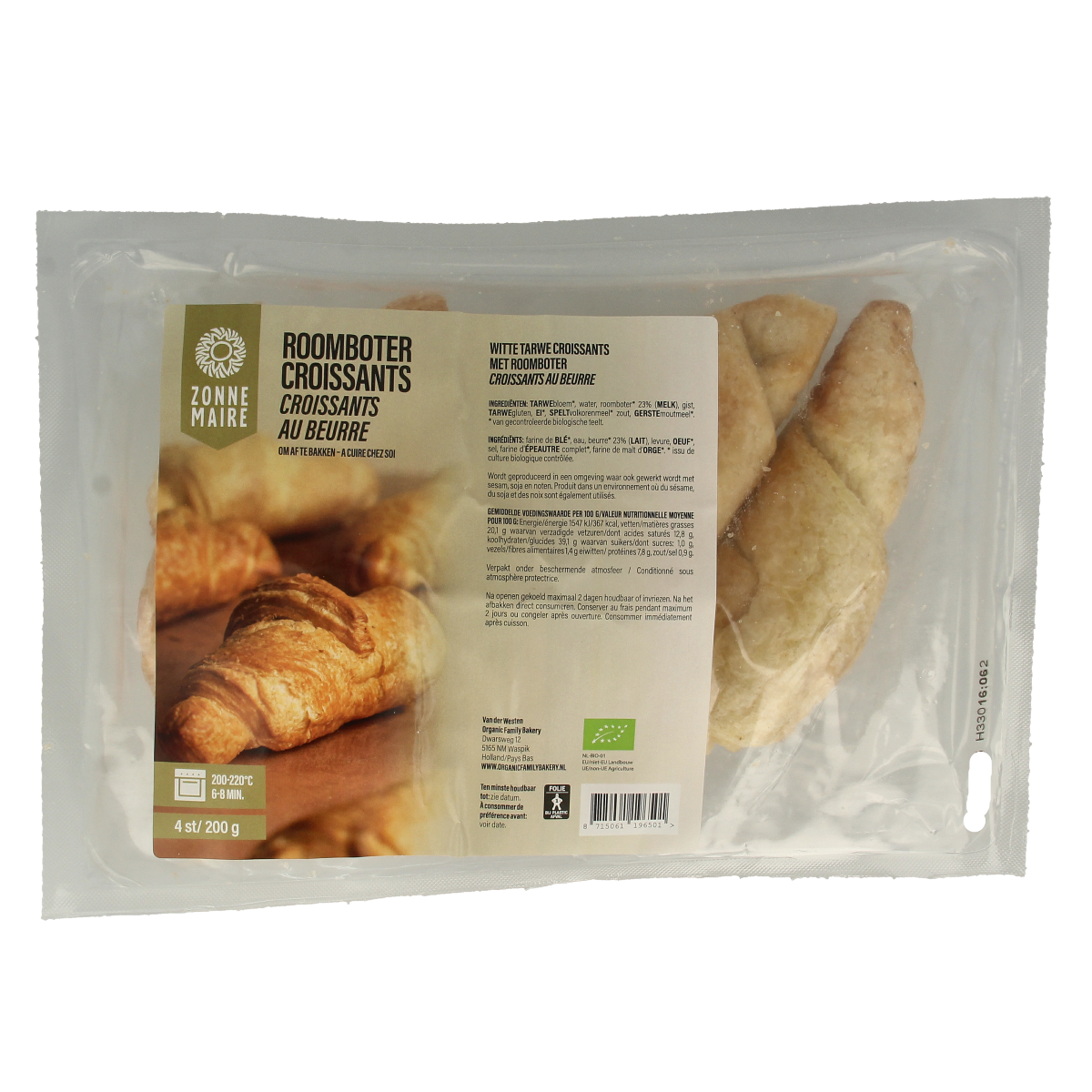 Zonnemaire Croissant roomboter 4 stuks
