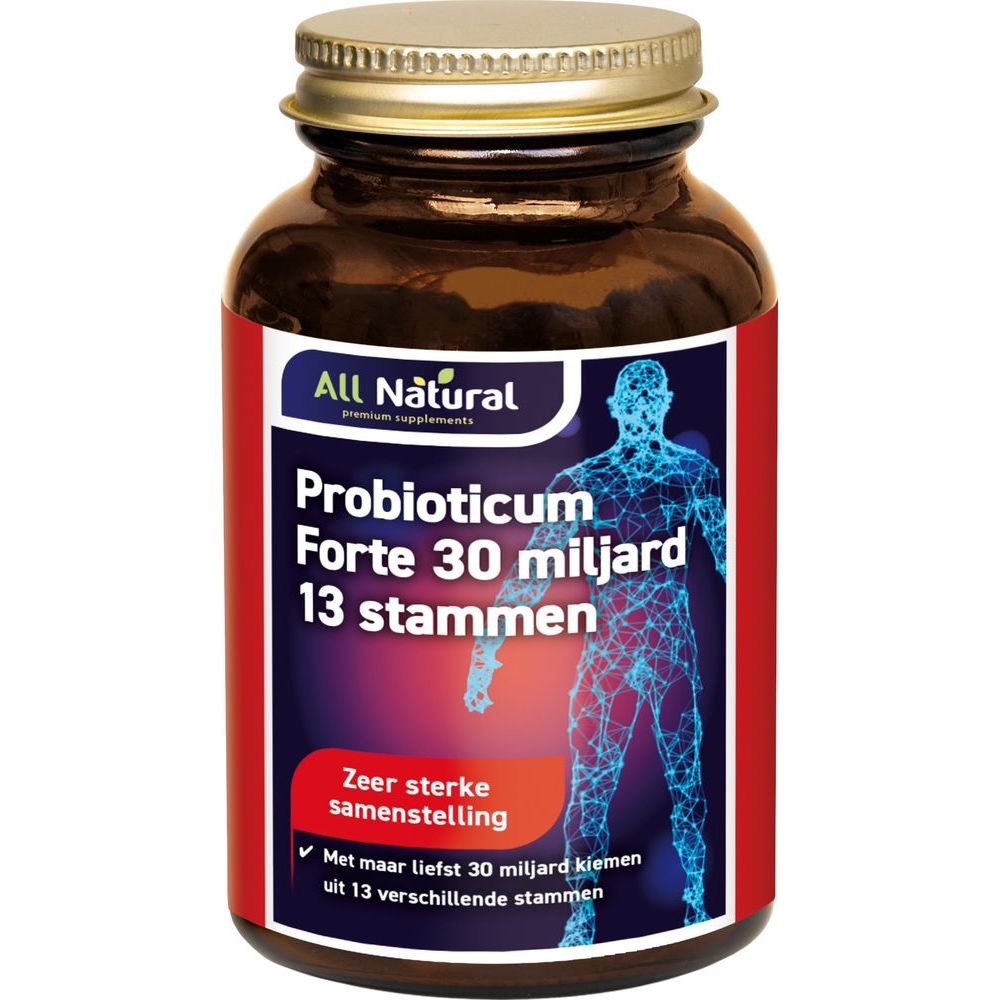 All Natural Probioticum Forte 30 miljard 13 stammen Capsules 60 vcp