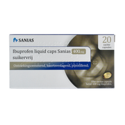 Sanias Ibuprofen liquid 400 mg suikervrij 20 capsules