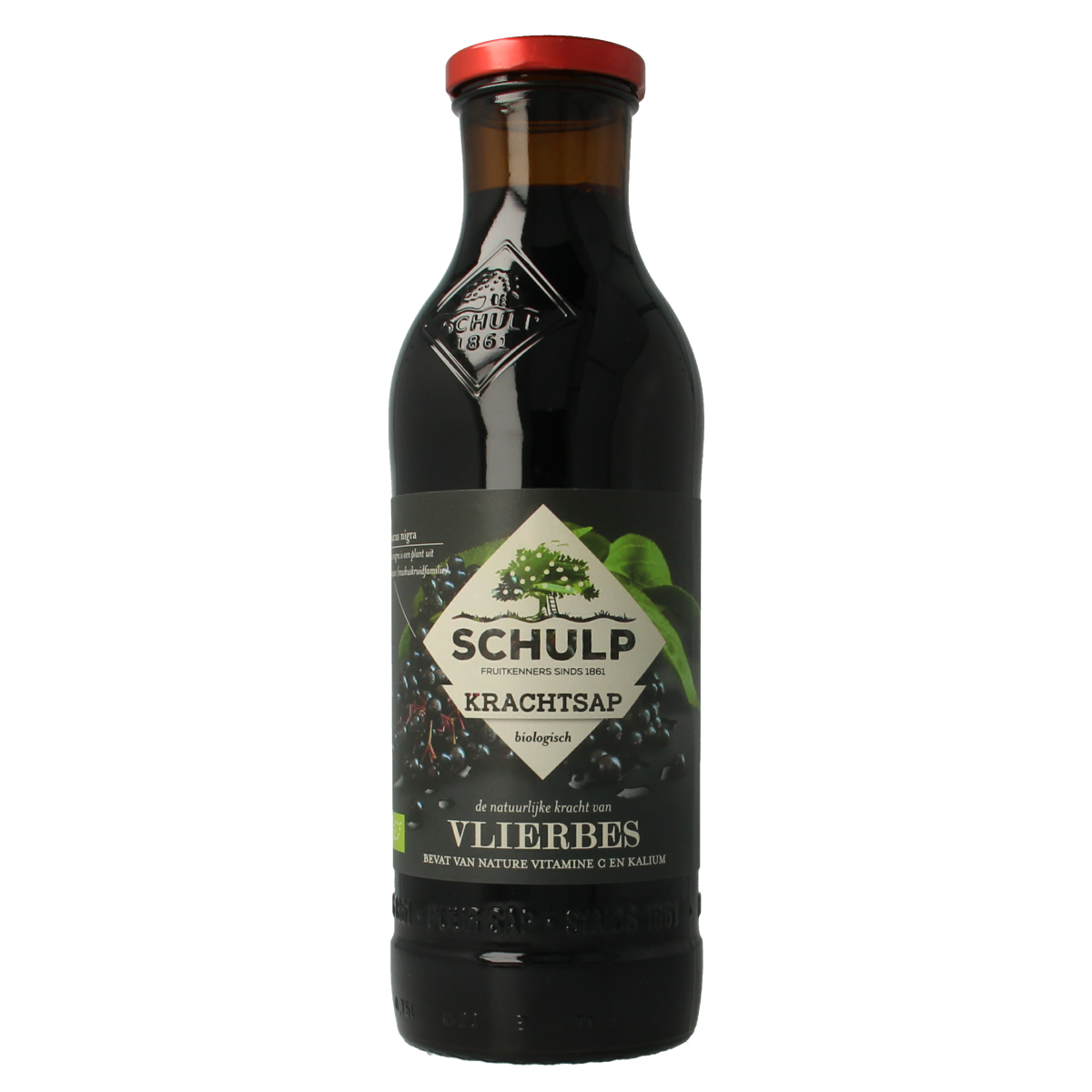Schulp Krachtsap Vlierbes puur 750 ml