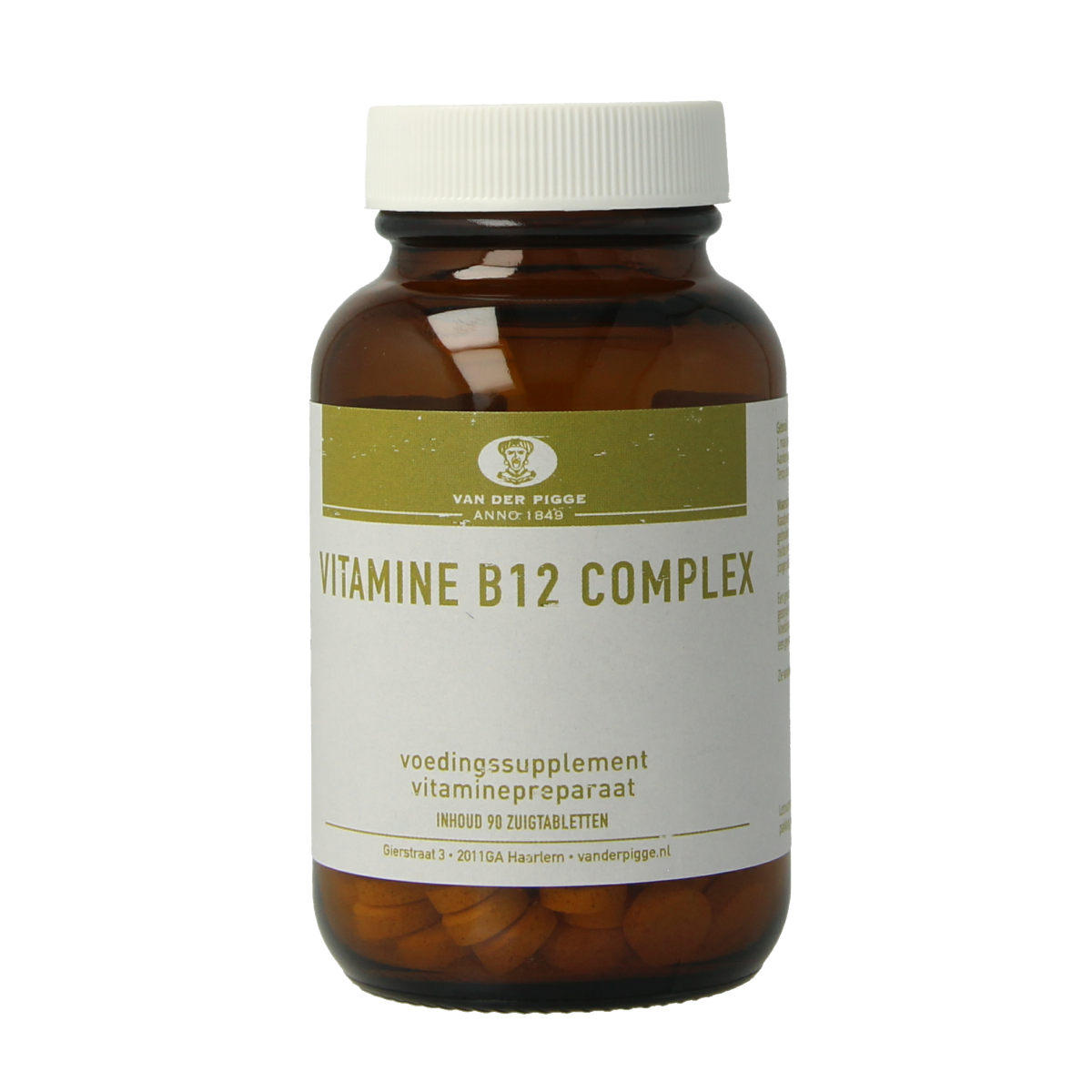 van der Pigge Vitamine B12 complex 90 zuigtabletten