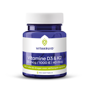 Vitakruid Vitamine D3 & K2 in MCT-olie voor verhoogde opname 90 softgels