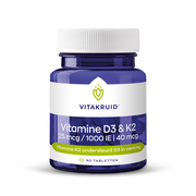Vitakruid Vitamine D3 25mcg & K2 40mcg (menaq7) 90 tabletten