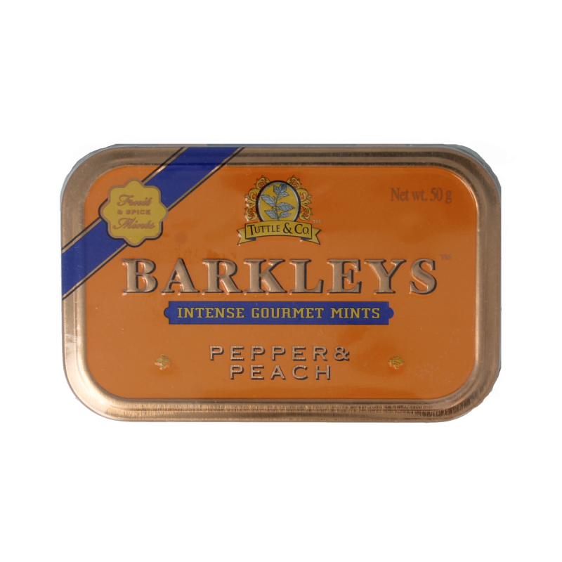 Barkleys Gourmet mints Pepper & Peach 50 gram