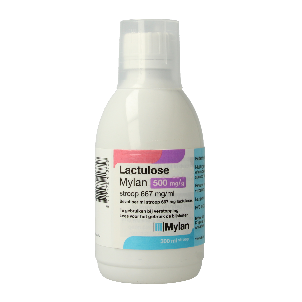 Mylan Lactulose stroop 500 mg 300 ml