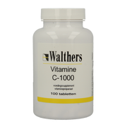 Walthers Vitamine C 1000 mg bioflav/rozenbottel 100 tabletten