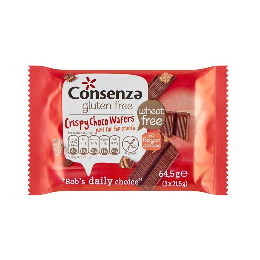 Consenza Crispy Choco Wafers 64,5 gr