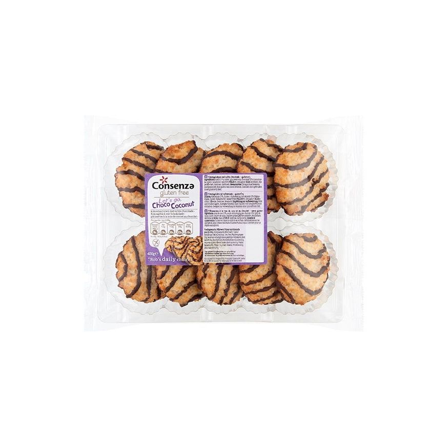 Consenza Kokosmacronen Choco 400 gr