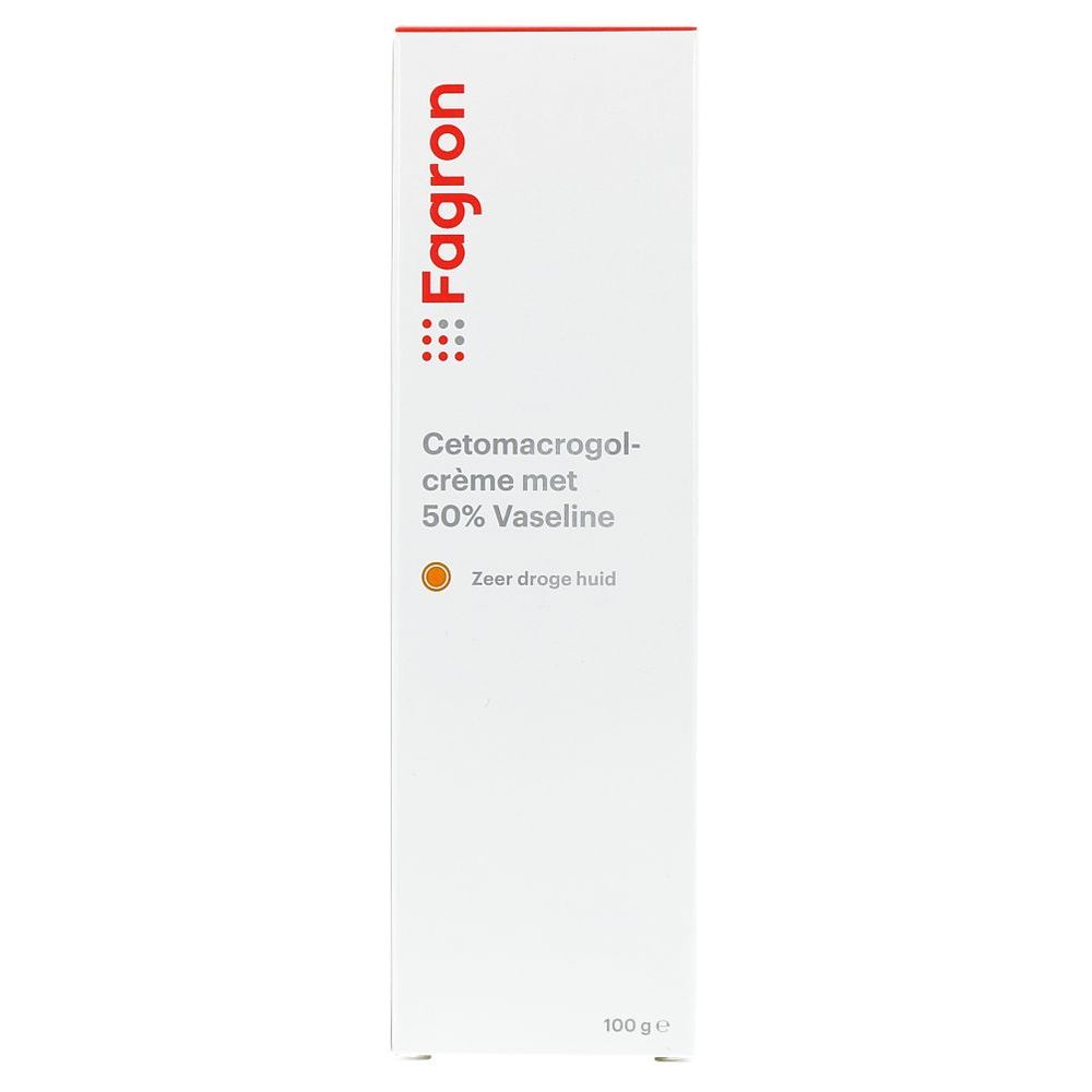Fagron Cetomacrogolcrème met 50% Vaseline 100 gr