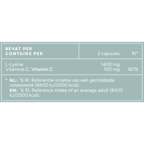 Mattisson L-Lysine+ met vitamine C 90 capsules
