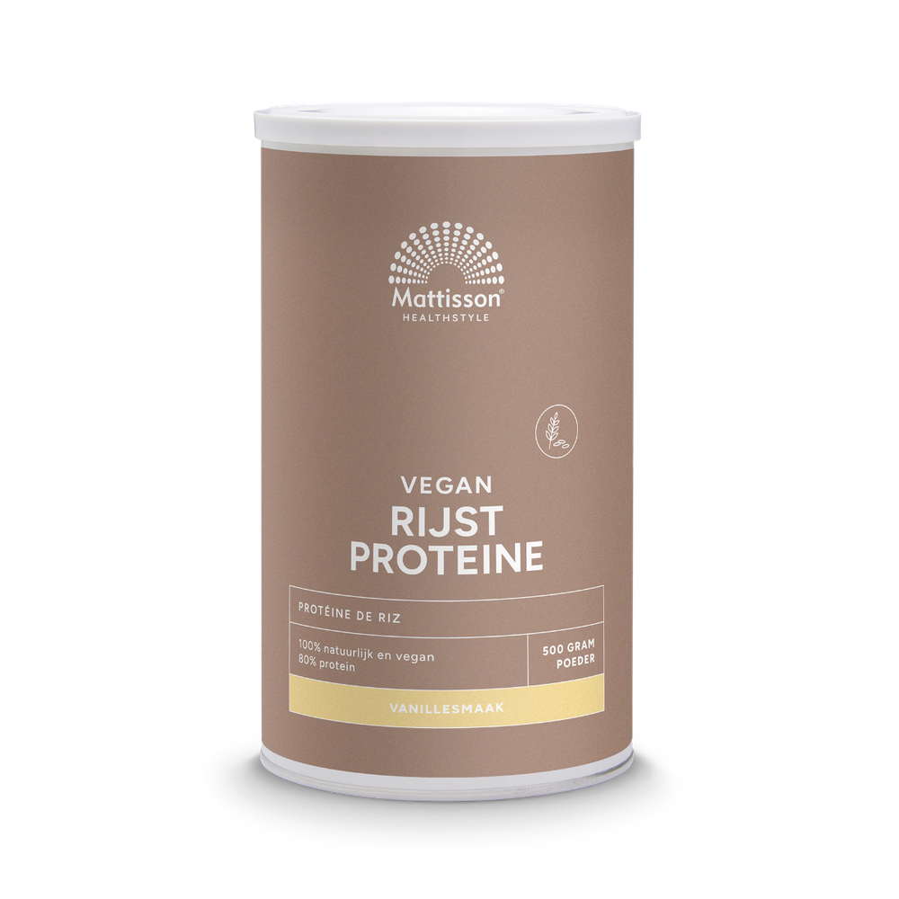 Mattisson Rijst Proteïne Vanille 500 gram