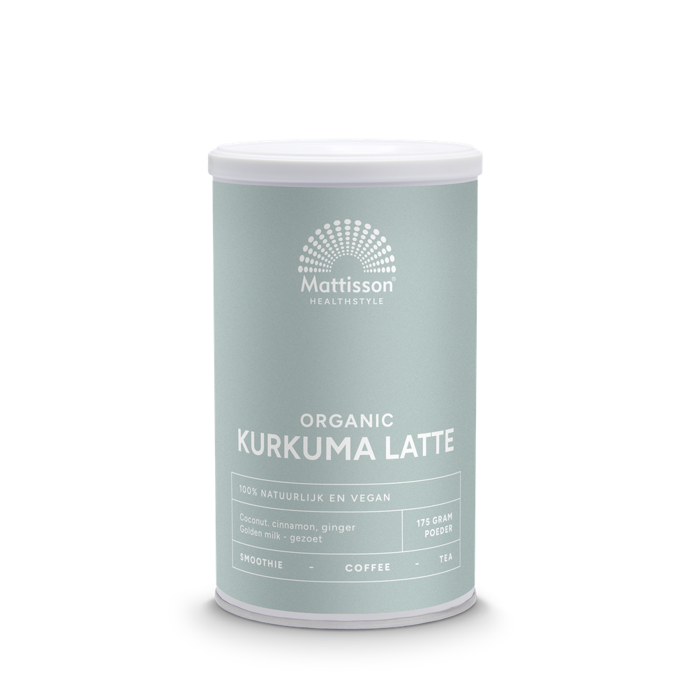 Mattisson Biologische Kurkuma Latte Gezoet 175 gram
