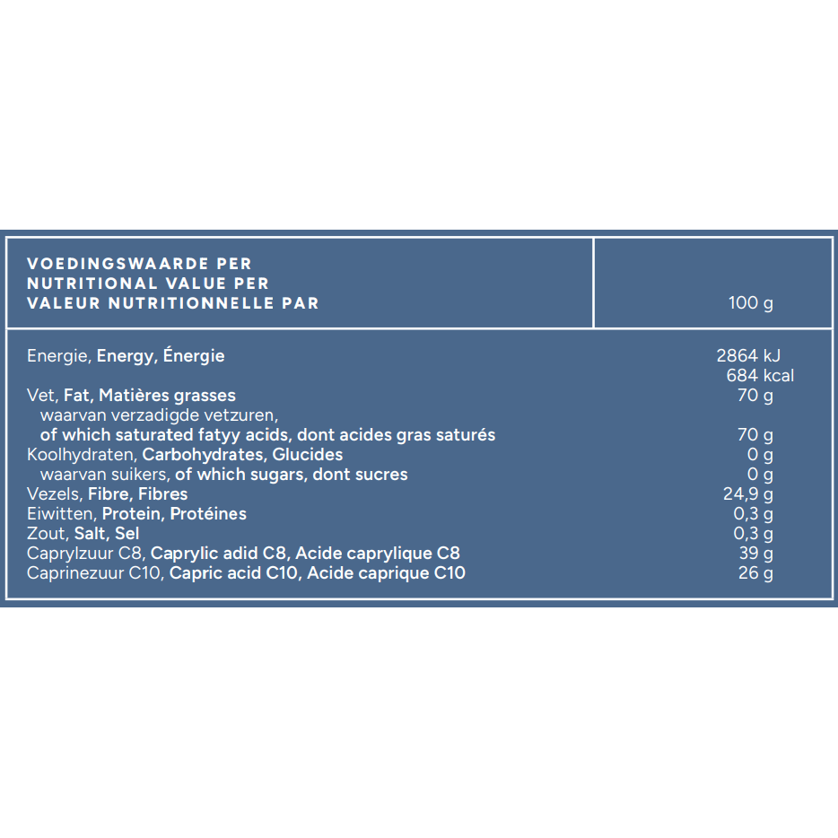 Mattisson Vegan MCT poeder coconut pure 330 gram