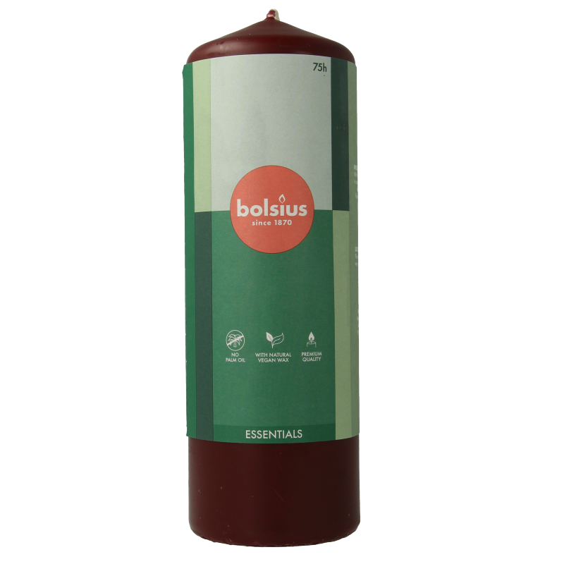 Bolsius Stompkaars 200/68 velvet red