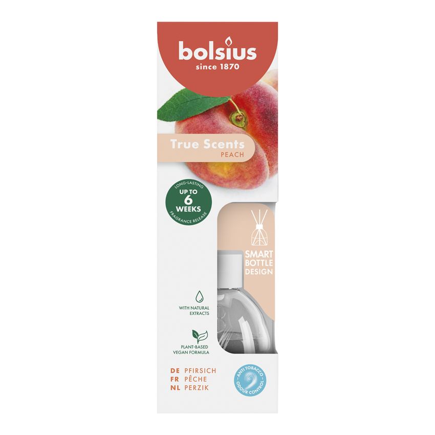 Bolsius Geurstokjes True Scents Peach 60 ml