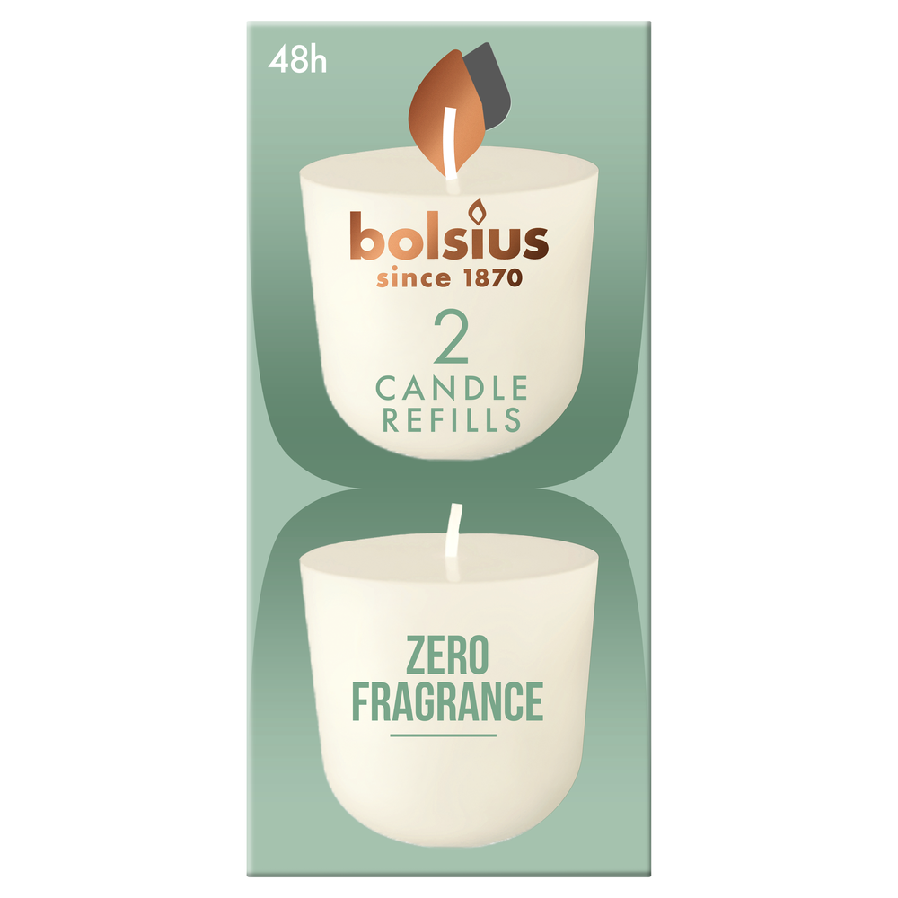 Bolsius Clean Light Geurkaars Navul Zero 2 st
