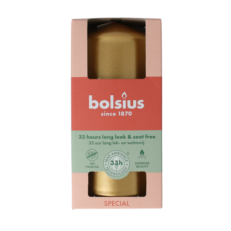 Bolsius Stompkaars 120/58 golden orange