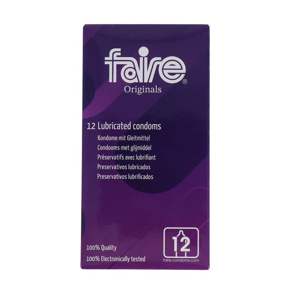Faire Condoom Original Met Glijmiddel 12 st
