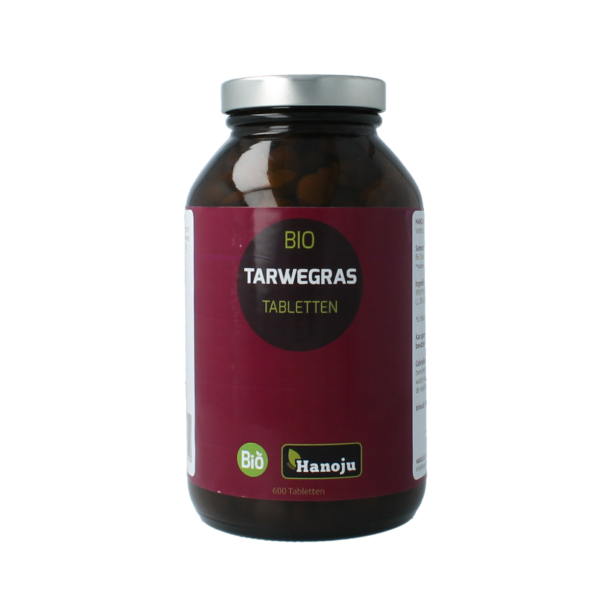 Hanoju Tarwegras glas flacon 600 tabletten