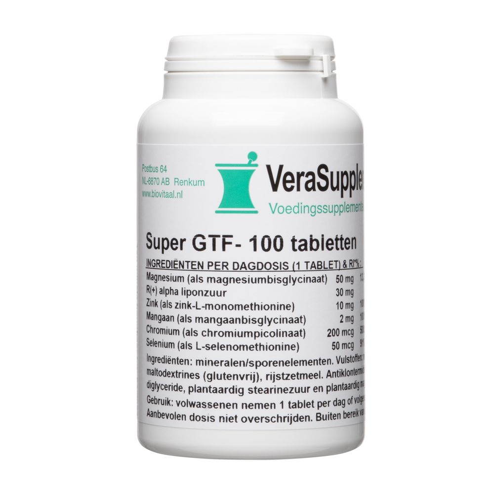 VeraSupplements Super GTF Complex Tabletten 100 tb