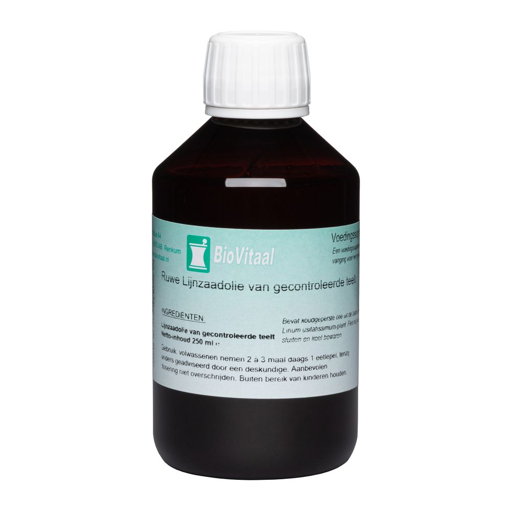 VeraSupplements Ruwe Lijnzaadolie 250 ml