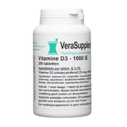 VeraSupplements Vitamine D3 25mcg 200 tb
