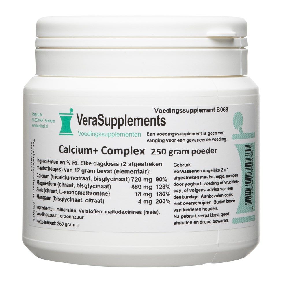 VeraSupplements Calcium+ Complex Poeder 250 gr