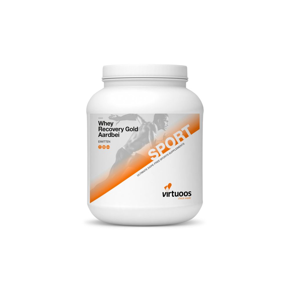 Virtuoos Whey Recovery Gold Aardbei 1000 gr