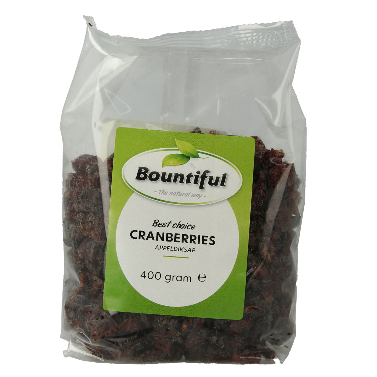 Bountiful Cranberries appeldiksap 400 gram