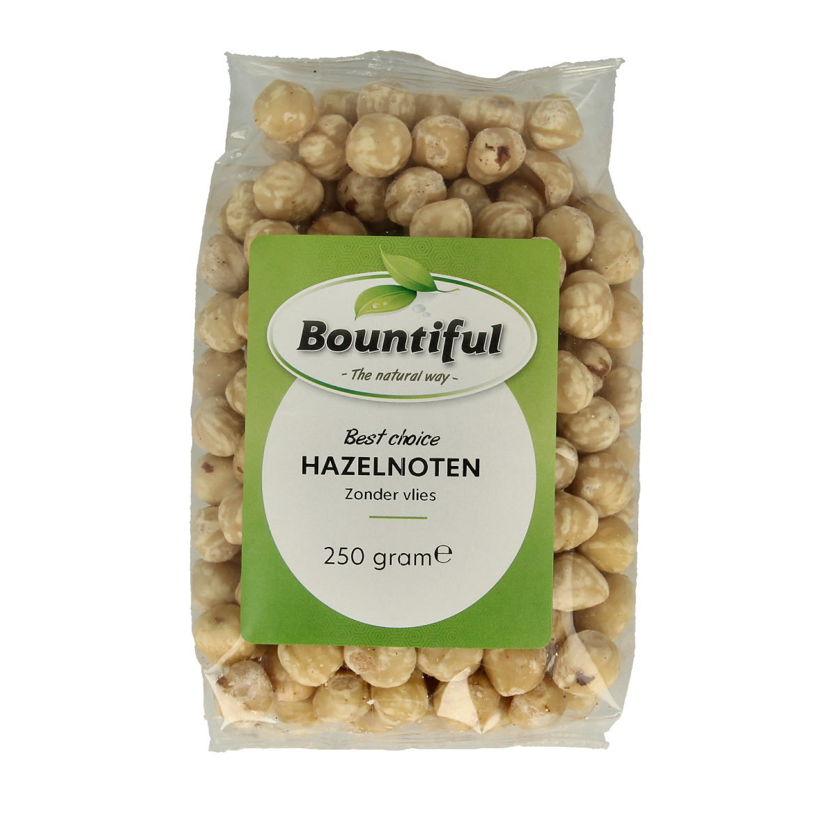 Bountiful Hazelnoten blank 250 gram