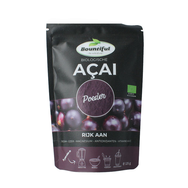 Bountiful Acai poeder bio 125 gram