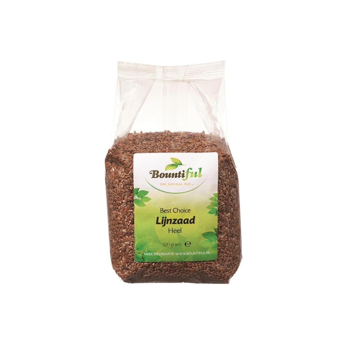 Bountiful Lijnzaad heel 500 gram