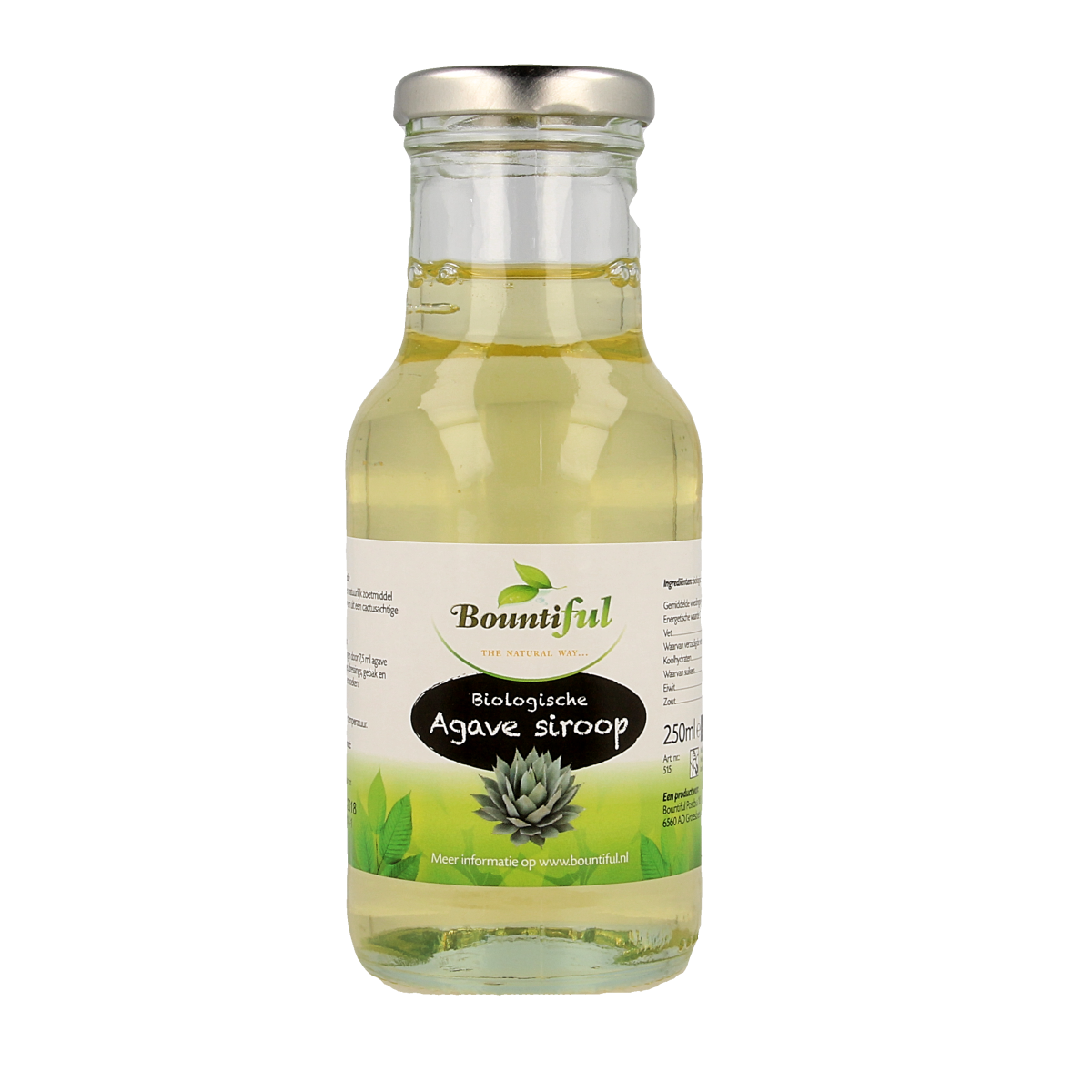 Bountiful Agavesiroop 250 ml