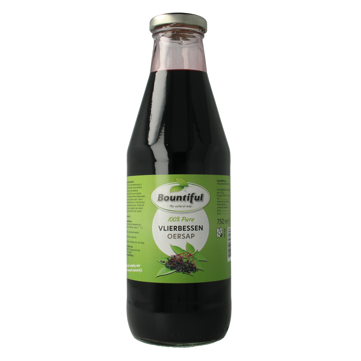Bountiful Vlierbessen oersap 750 ml