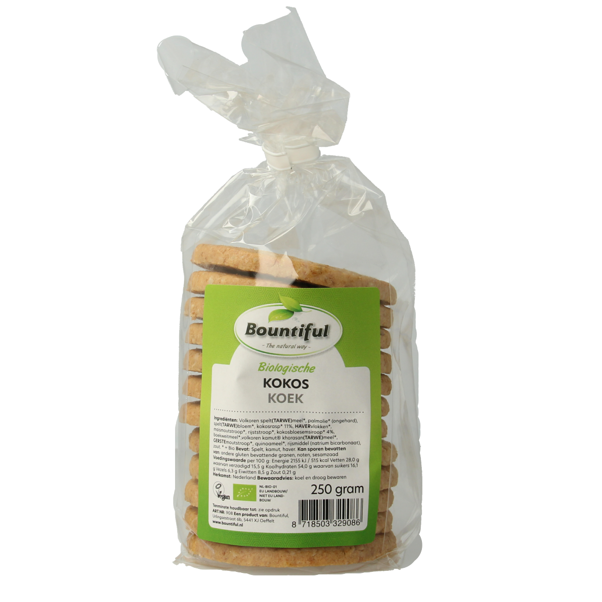 Bountiful Kokos koek 250 gram
