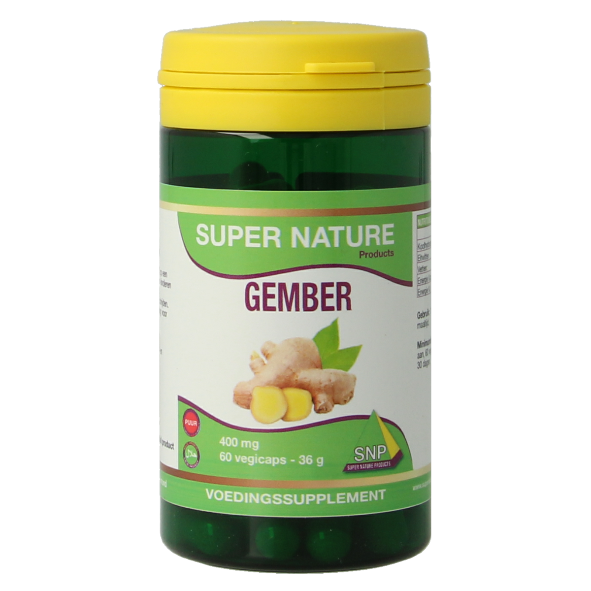 SNP Gember 400 mg 60 capsules