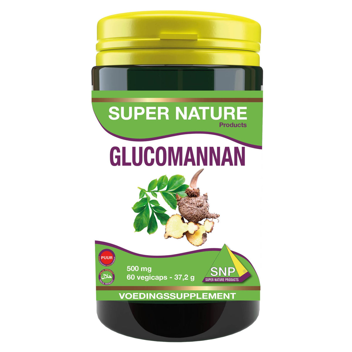 SNP Glucomannan 500 mg puur 60 capsules