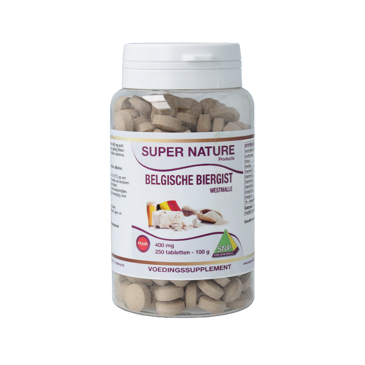 SNP Belgische biergist 400 mg puur 250 stuks