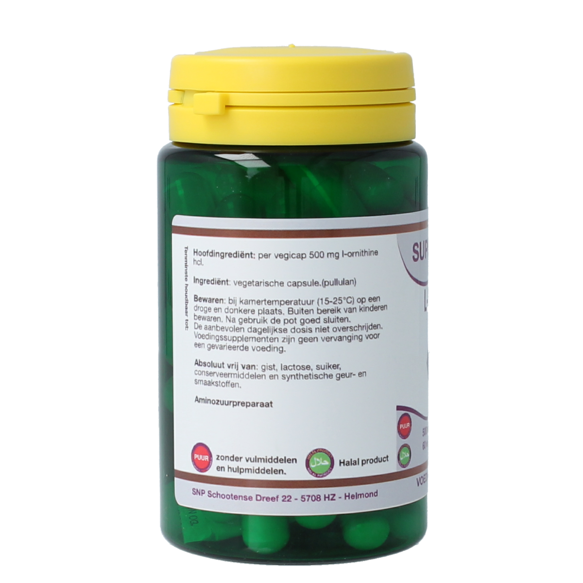 SNP L-Ornithine 500 mg puur 60 capsules