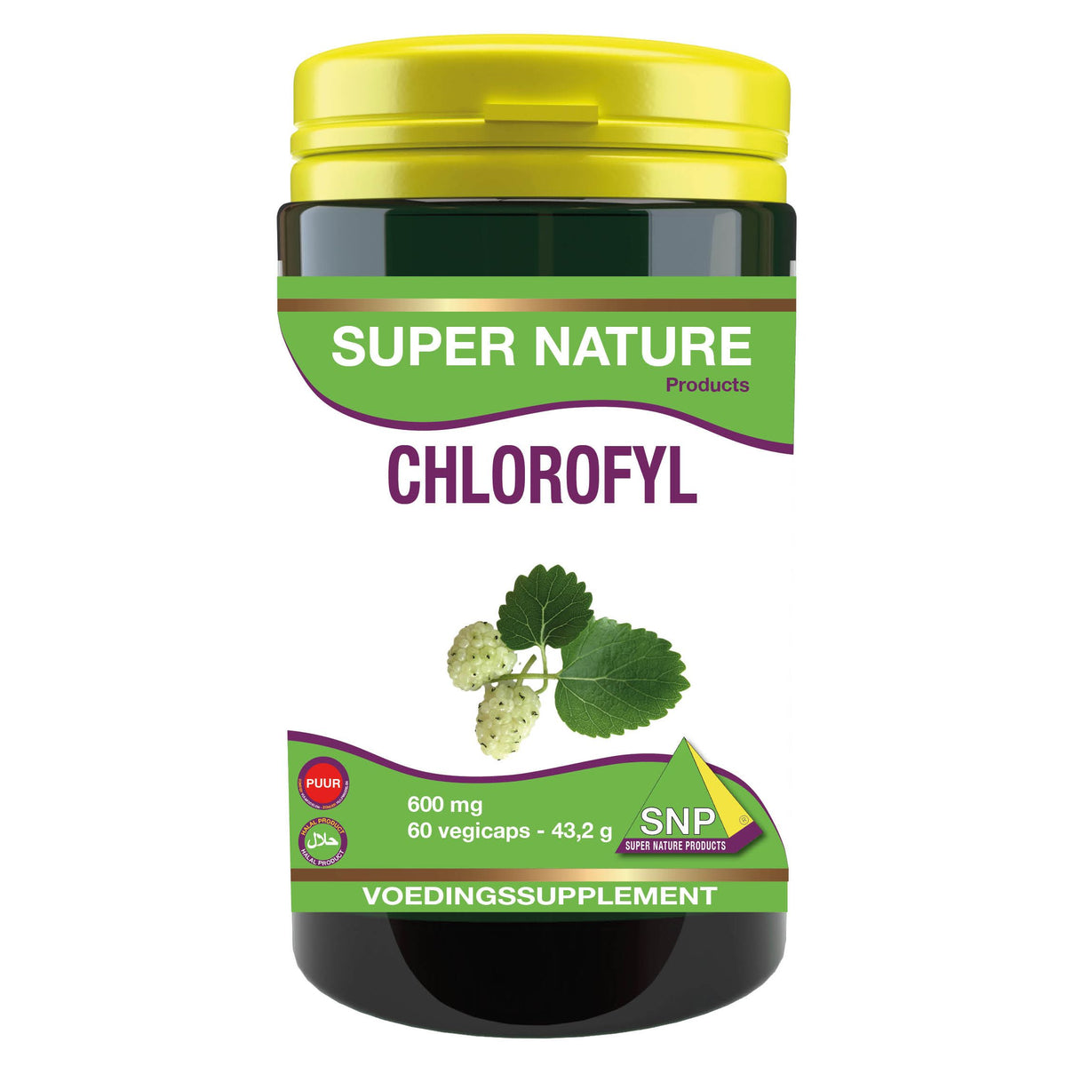 SNP Chlorofyl 600 mg puur 60 capsules