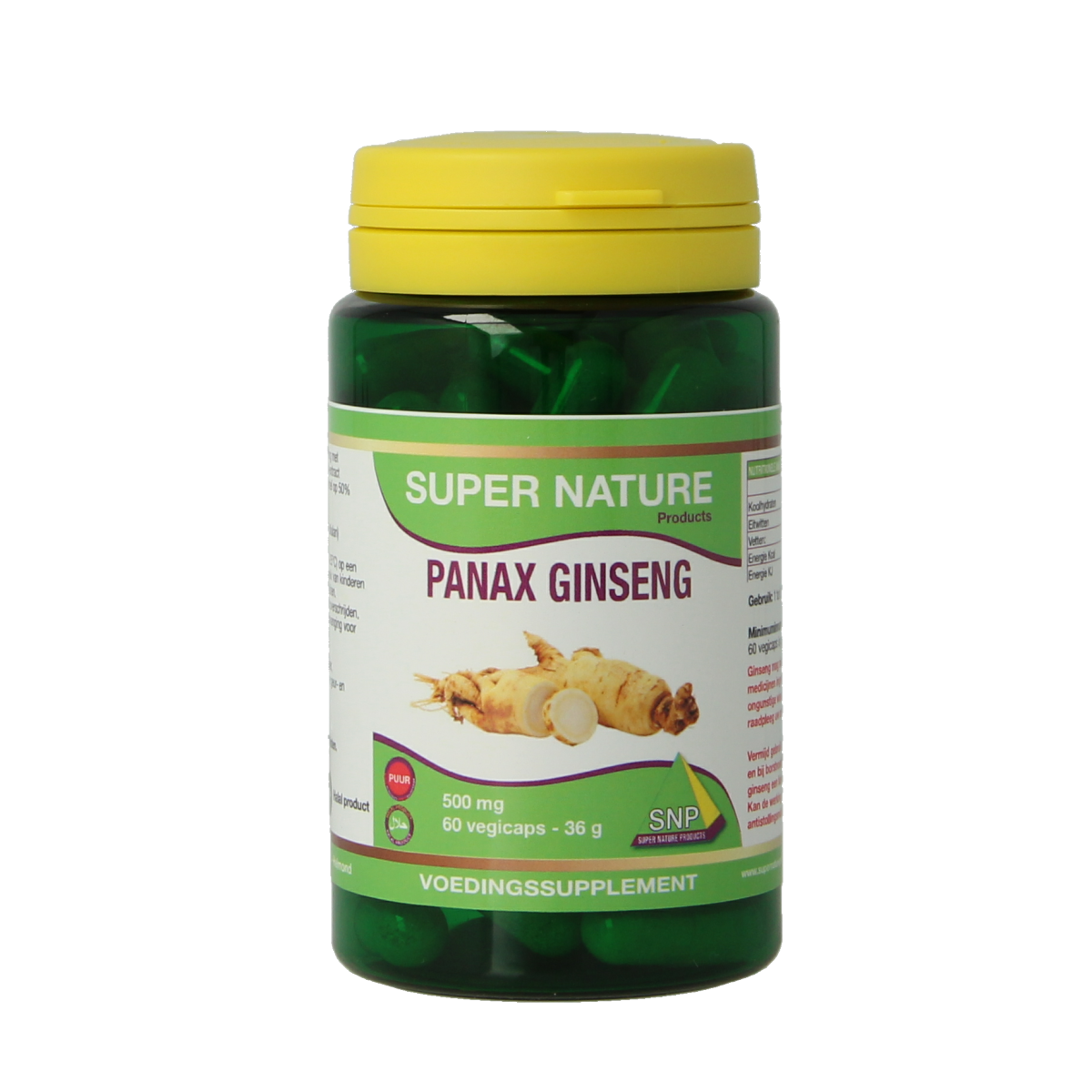 SNP Panax ginseng 500 mg puur 60 capsules