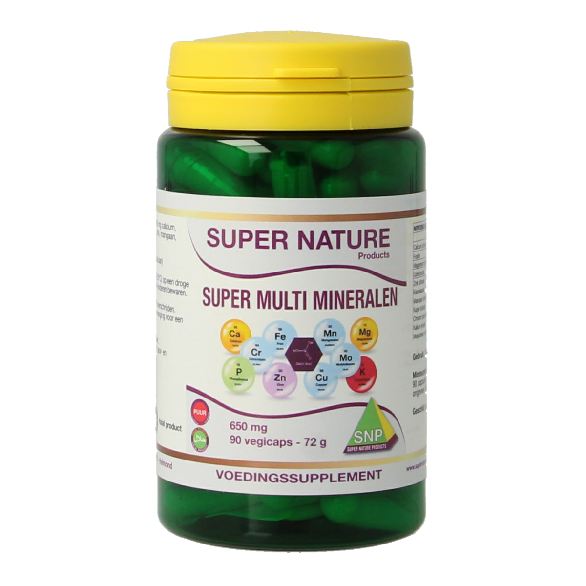 SNP Super multi mineralen 650 mg puur 90 capsules