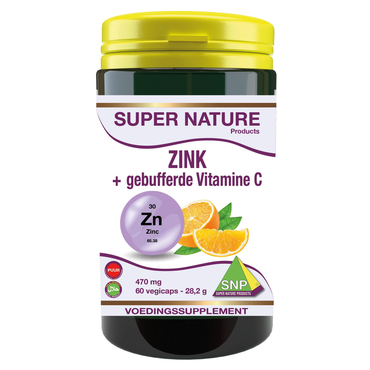 SNP Zink 50 mg + gebufferde vitamine C puur 60 vcaps