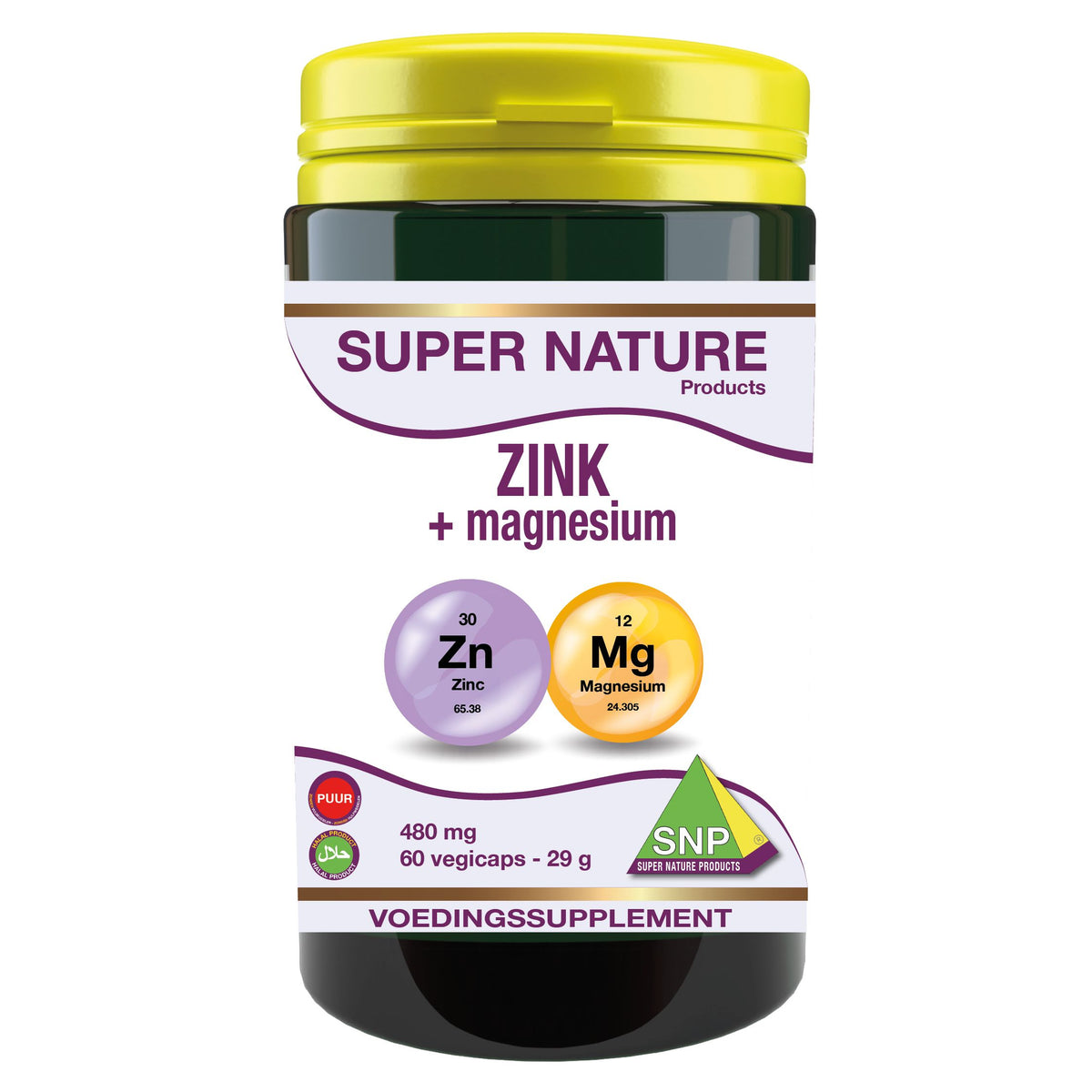 SNP Zink + magnesium puur 60 capsules