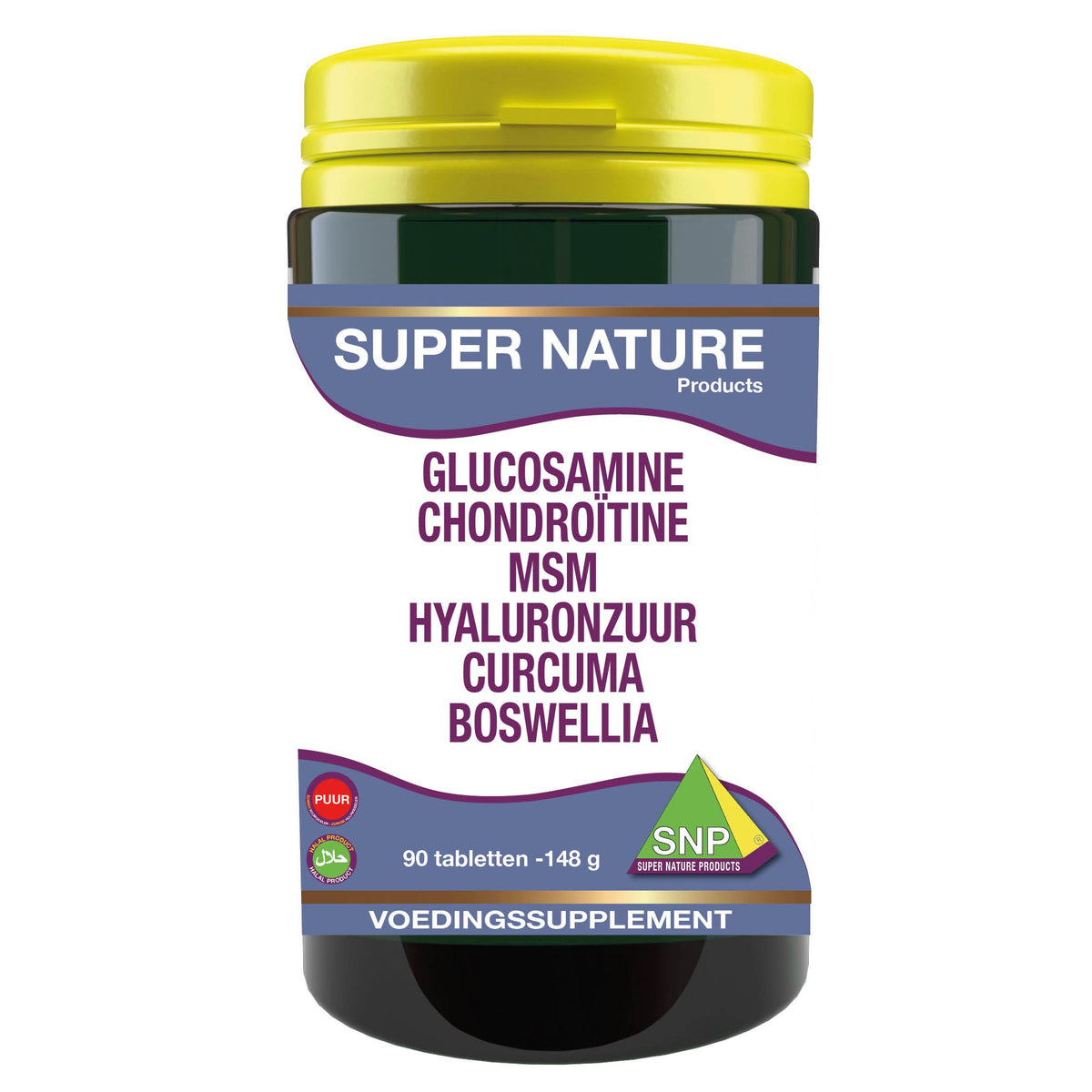 SNP Glucosamine chondro MSM hyaluron curcum boswellia 90 tabletten