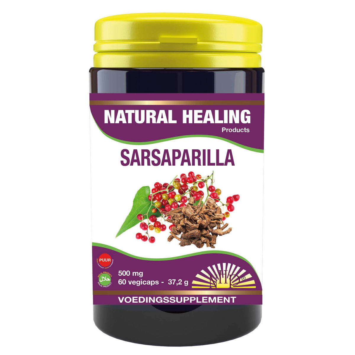 NHP Sarsaparilla 500 mg puur 60 vcaps